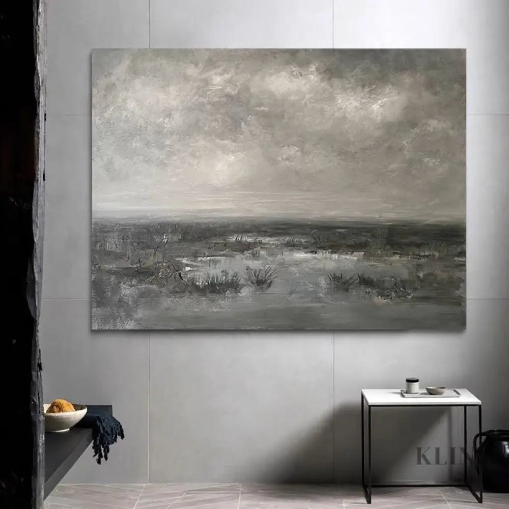 A Calm in the Storm - Rolled Canvas / 60x80cm / 24x31’’ - Hand Painting Nuvola