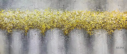 A Cascade of Yellow - Hand Painting