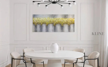 A Cascade of Yellow - Hand Painting