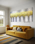 A Cascade of Yellow - Hand Painting