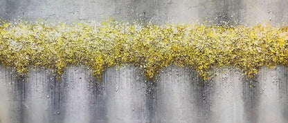 A Cascade of Yellow - Hand Painting