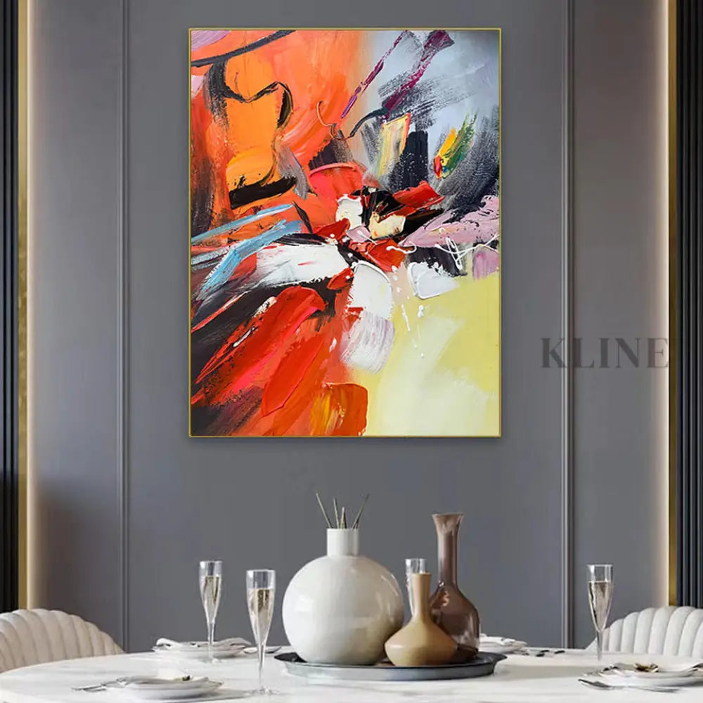 A Dance of Contrasts - Hand Painting 