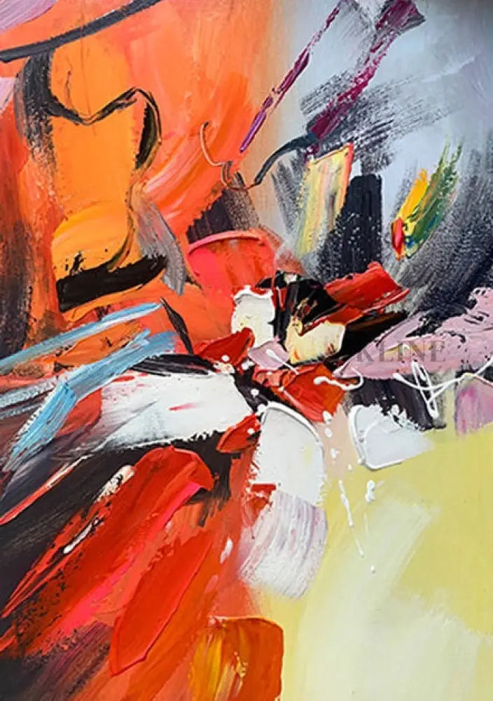 A Dance of Contrasts - Hand Painting
