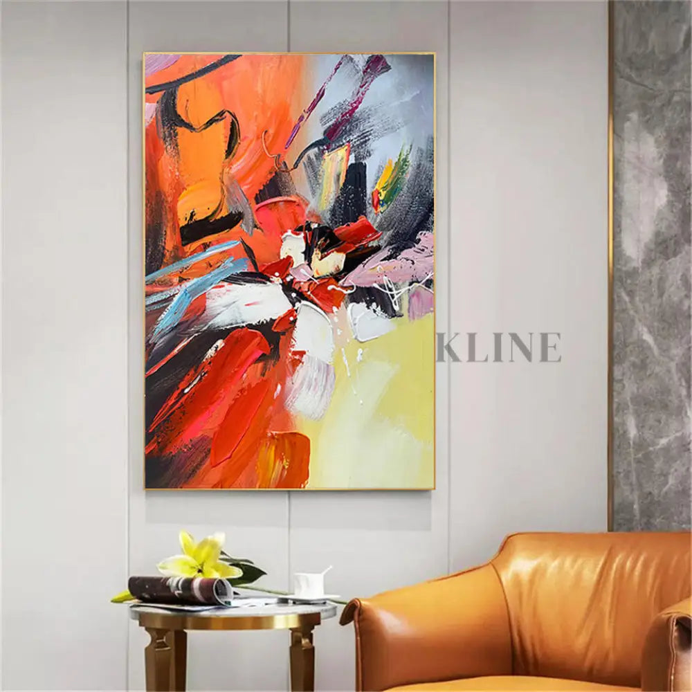 A Dance of Contrasts - Hand Painting Grand art mural