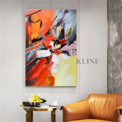 A Dance of Contrasts - Hand Painting