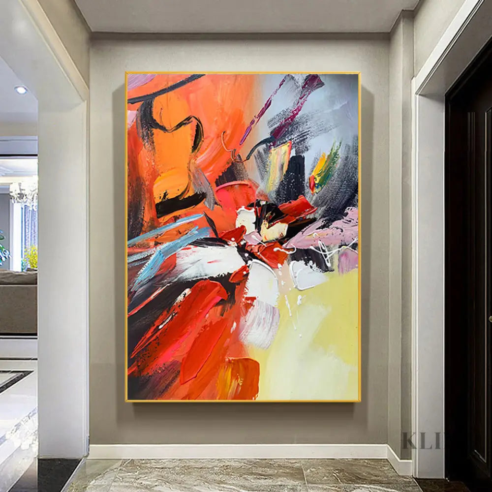 A Dance of Contrasts - Hand Painting