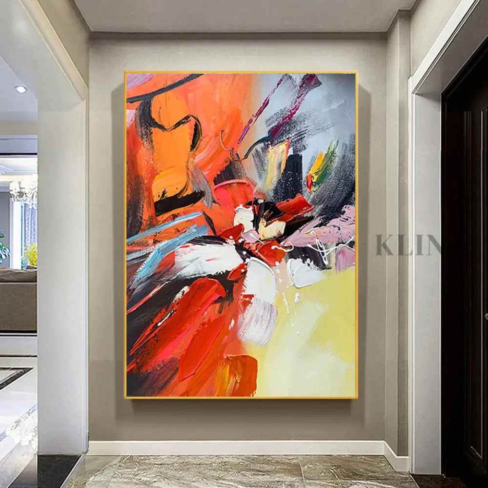 A Dance of Contrasts - Hand Painting 