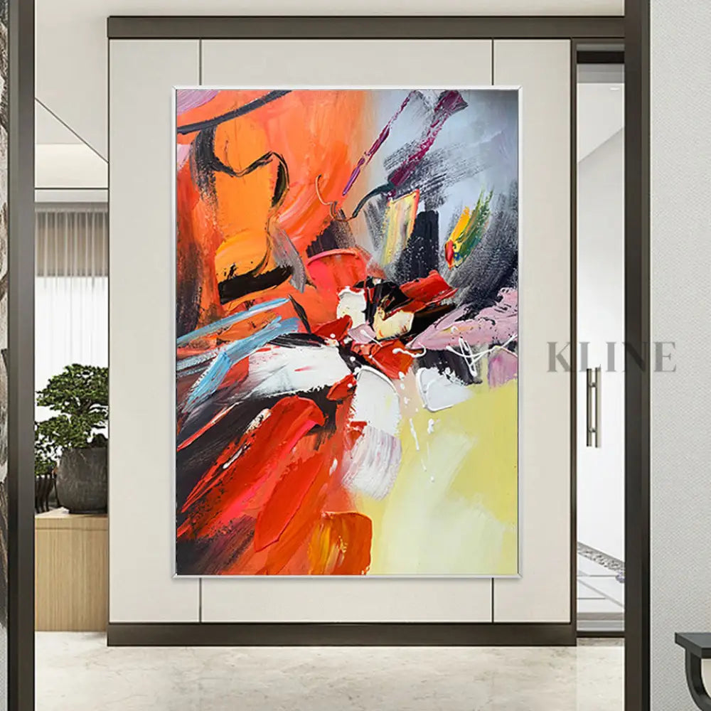 A Dance of Contrasts - Hand Painting 