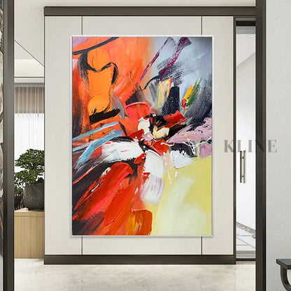 A Dance of Contrasts - Hand Painting