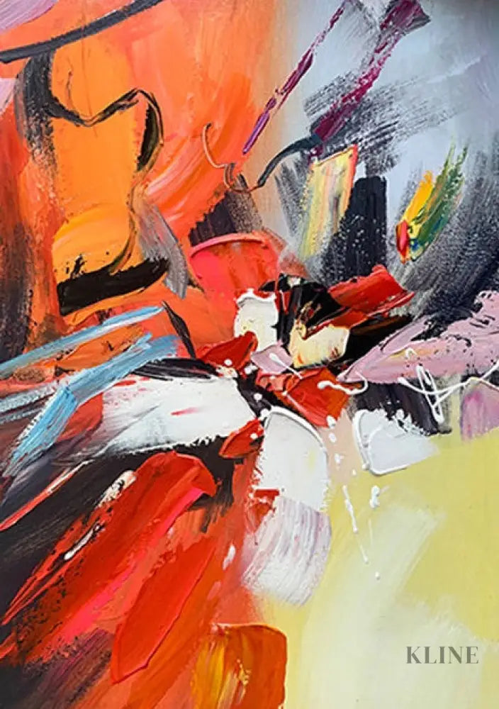 A Dance of Contrasts - Hand Painting