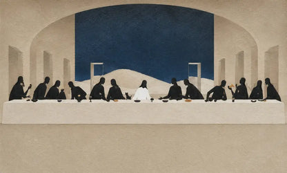 A Minimal Last Supper I - Hand Painting
