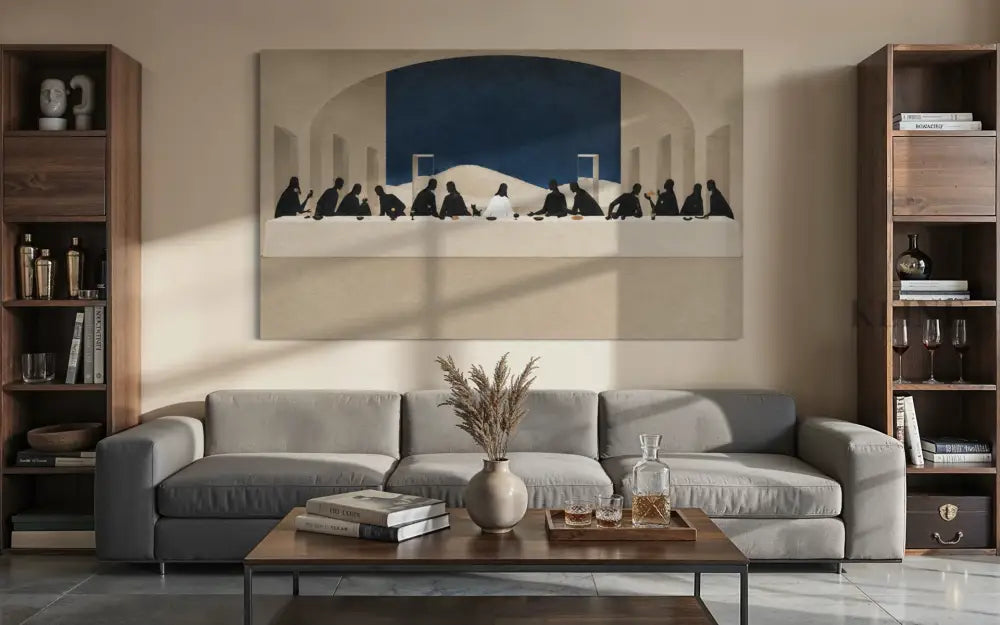 A Minimal Last Supper I - Hand Painting 