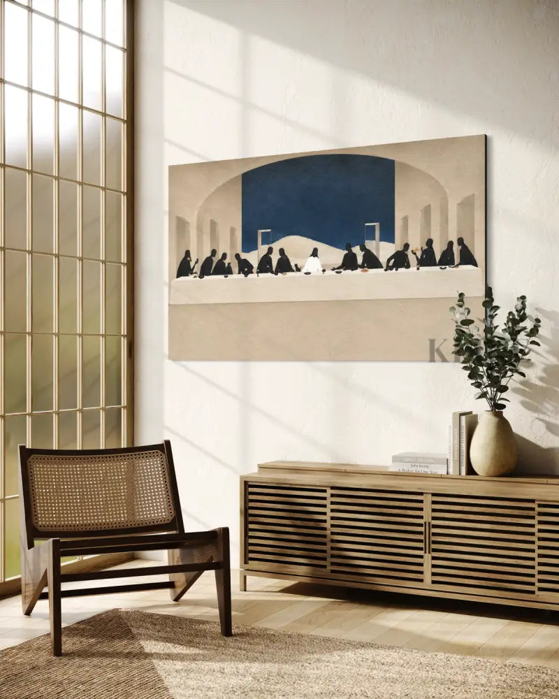 A Minimal Last Supper II - Hand Painting 