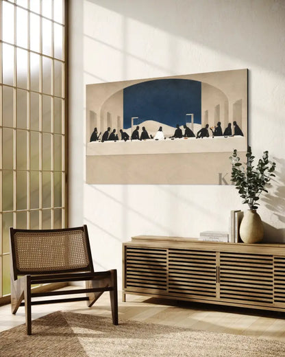 A Minimal Last Supper II - Hand Painting