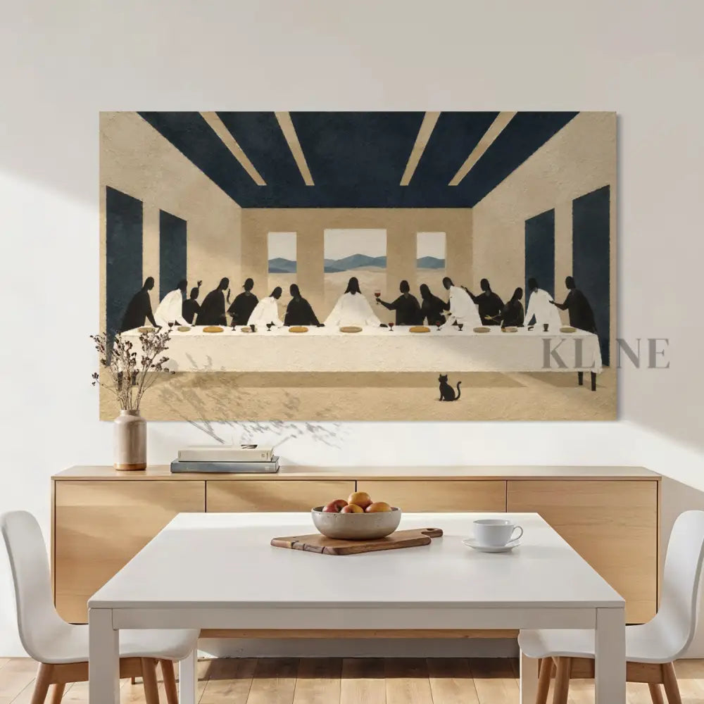 A Minimal Last Supper II - Hand Painting