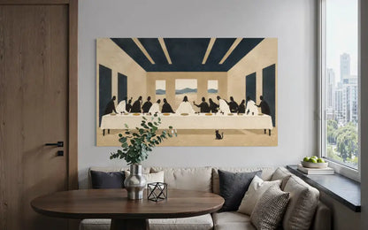 A Minimal Last Supper II - Hand Painting