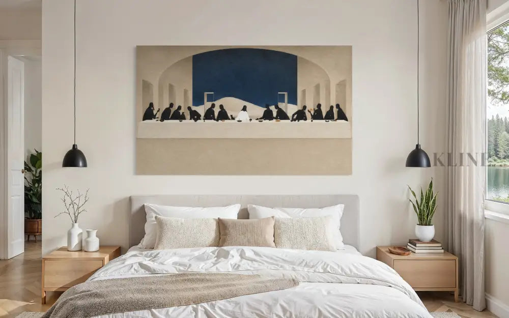 A Minimal Last Supper II - Hand Painting 