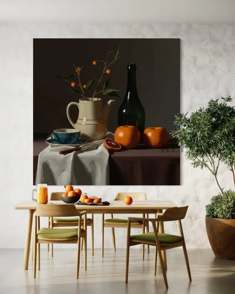 A Quiet Arrangement - Hand Painting Grand art mural