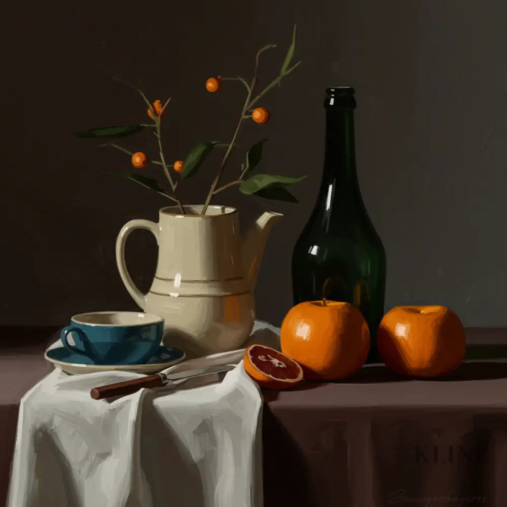 A Quiet Arrangement - Hand Painting