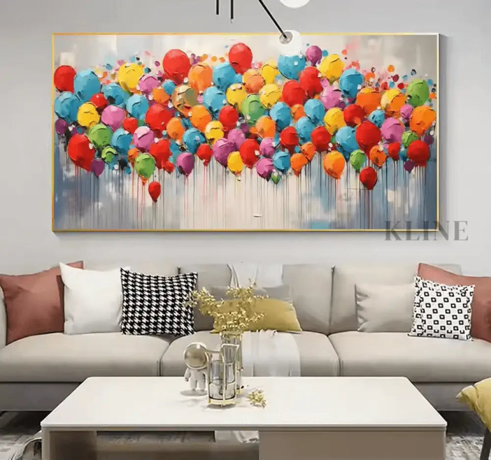 Abstract Ballon Fantasy - Hand Painting 