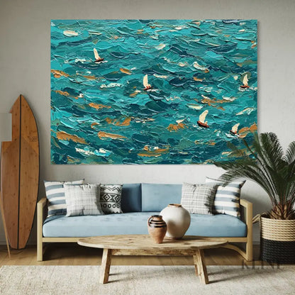Abstract Current - Hand Painting