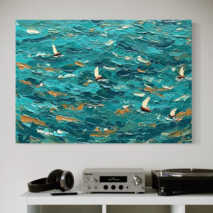Abstract Current - Hand Painting