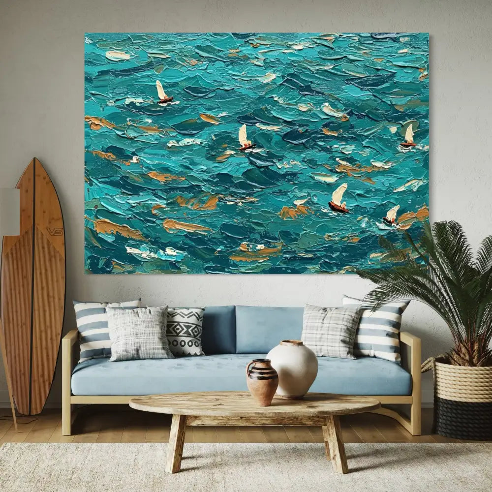 Abstract Current - Hand Painting