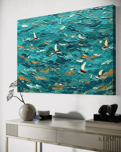 Abstract Current - Hand Painting