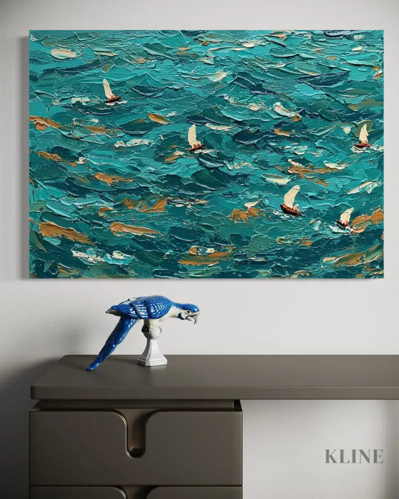 Abstract Current - Hand Painting 