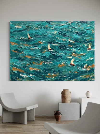 Abstract Current - Hand Painting