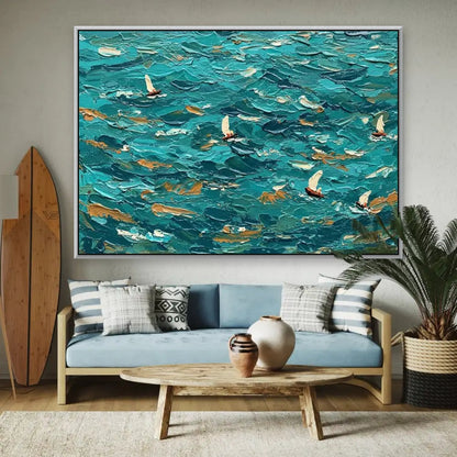 Abstract Current - Hand Painting