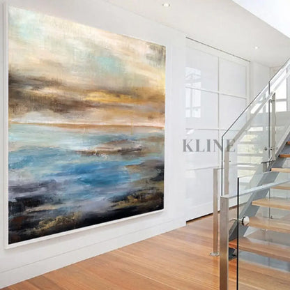 Abstract Sea and Sky - Hand Painting