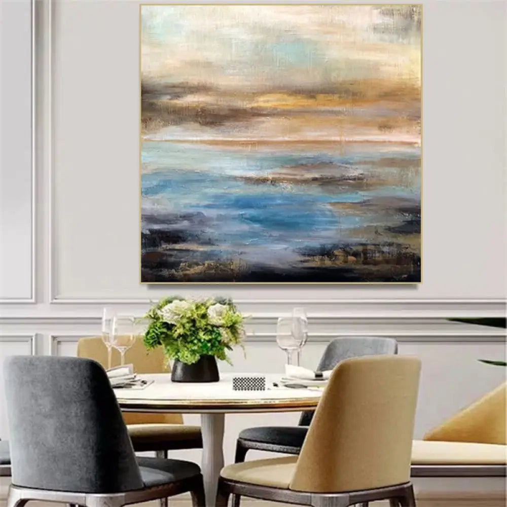 Abstract Sea and Sky - Hand Painting Oferta de viernes negro