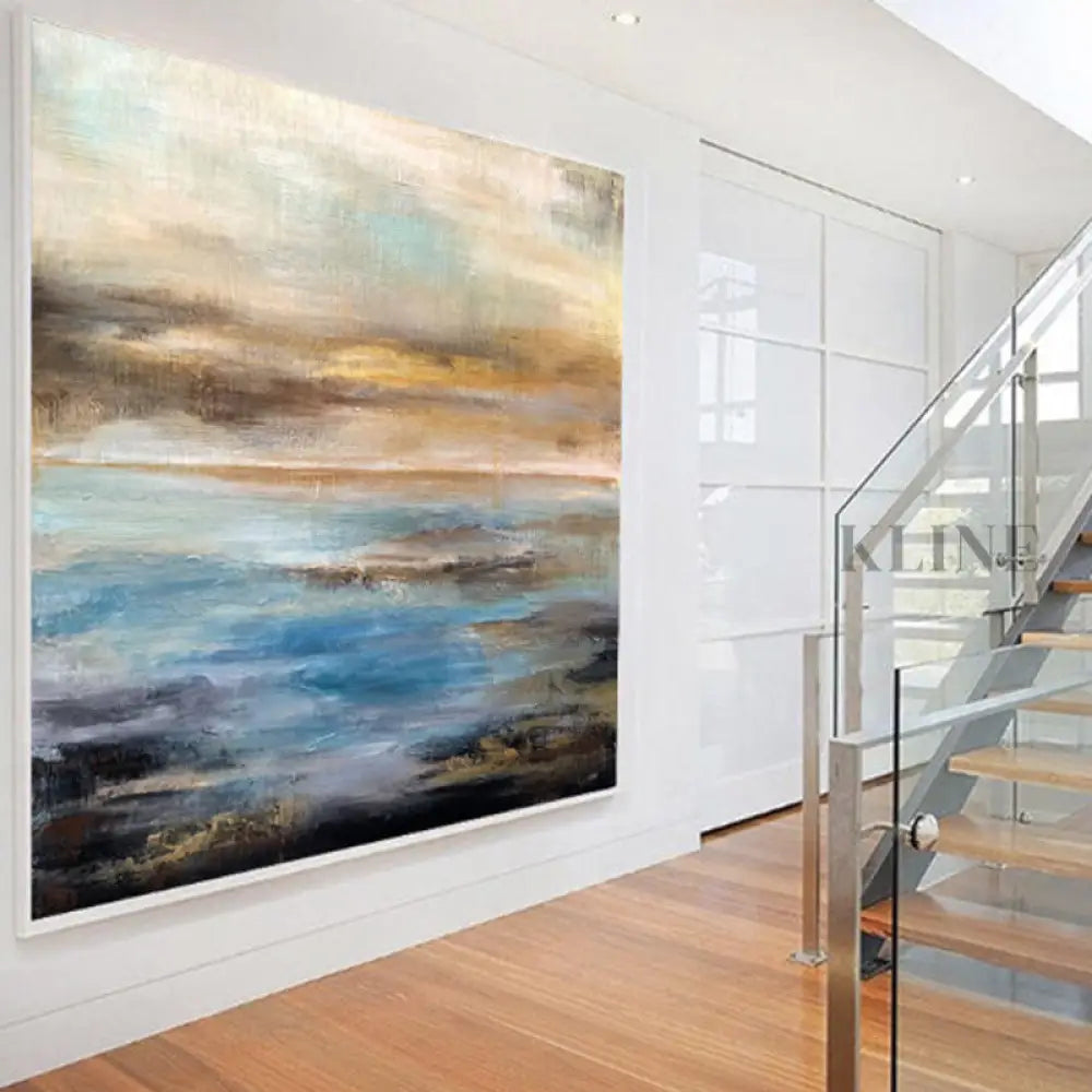 Abstract Sea and Sky - Hand Painting 