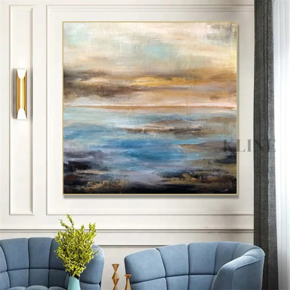 Abstract Sea and Sky - Hand Painting