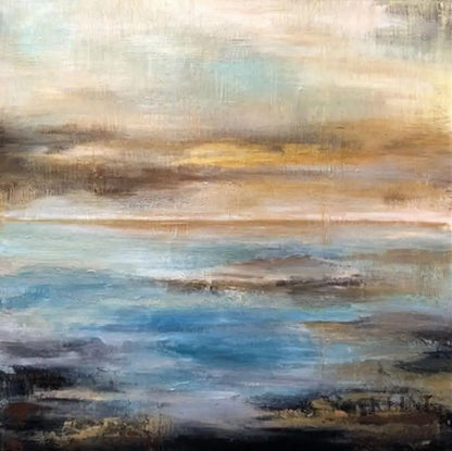 Abstract Sea and Sky - Hand Painting