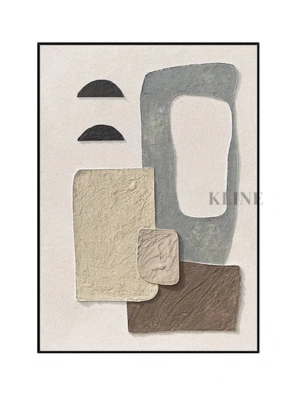 Abstract Style Textured Wall Art - Hand Painting