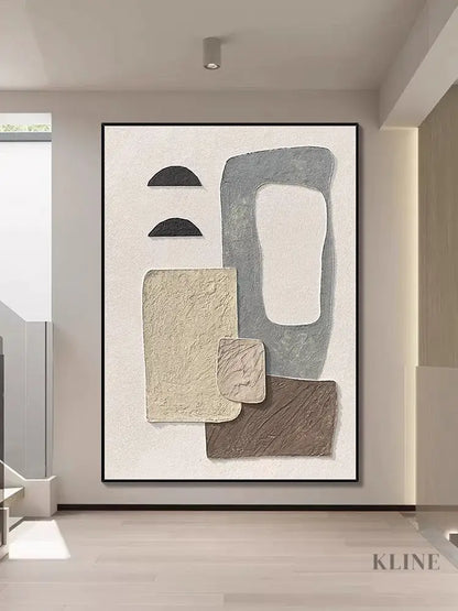 Abstract Style Textured Wall Art - Hand Painting