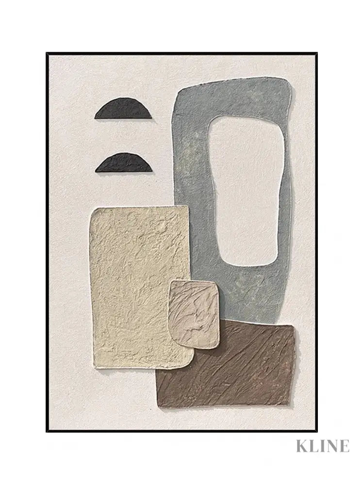 Abstract Style Textured Wall Art - Hand Painting