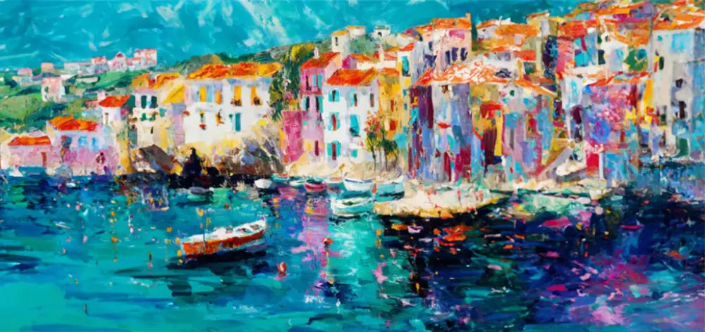 Aegean Afternoon - Hand Painting