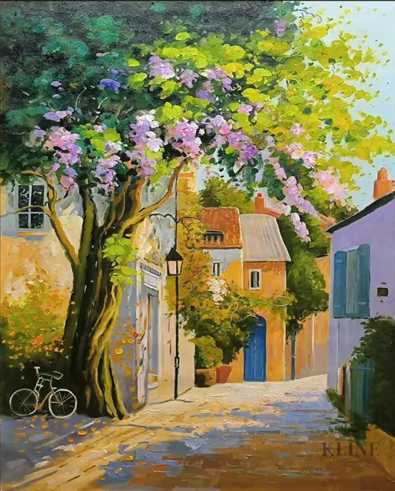 Afternoons in Provence - Hand Painting Purple Wall Art