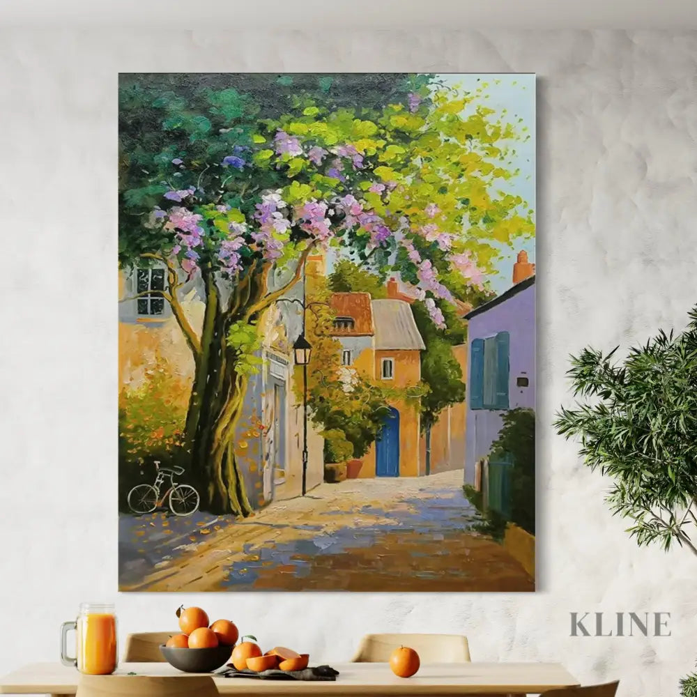 Afternoons in Provence - Hand Painting Purple Wall Art