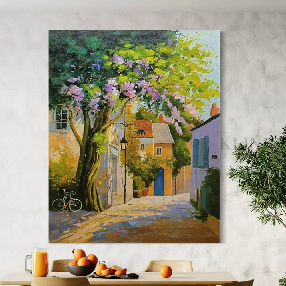 Afternoons in Provence - Hand Painting ダイニングルームのウォールアート