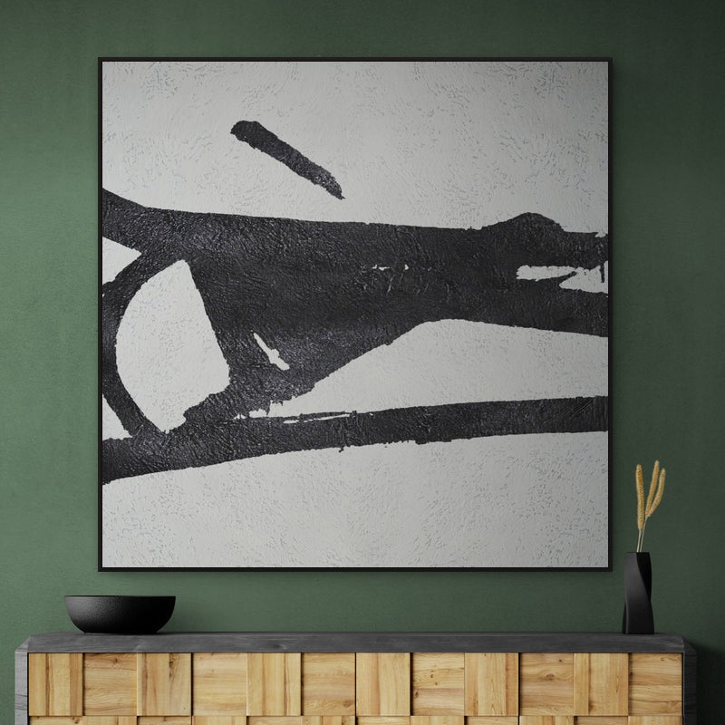 Alto - Hand Painting 黒と白の絵画