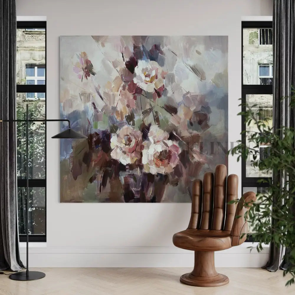 Amethyst Blooms - Hand Painting 