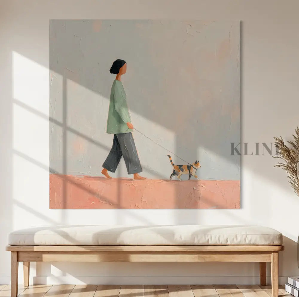 An Unlikely Companion - Hand Painting 