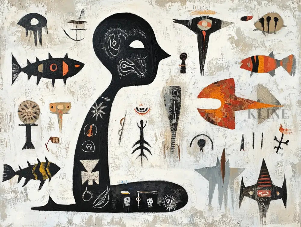 Ancient Sea Language - Hand Painting 