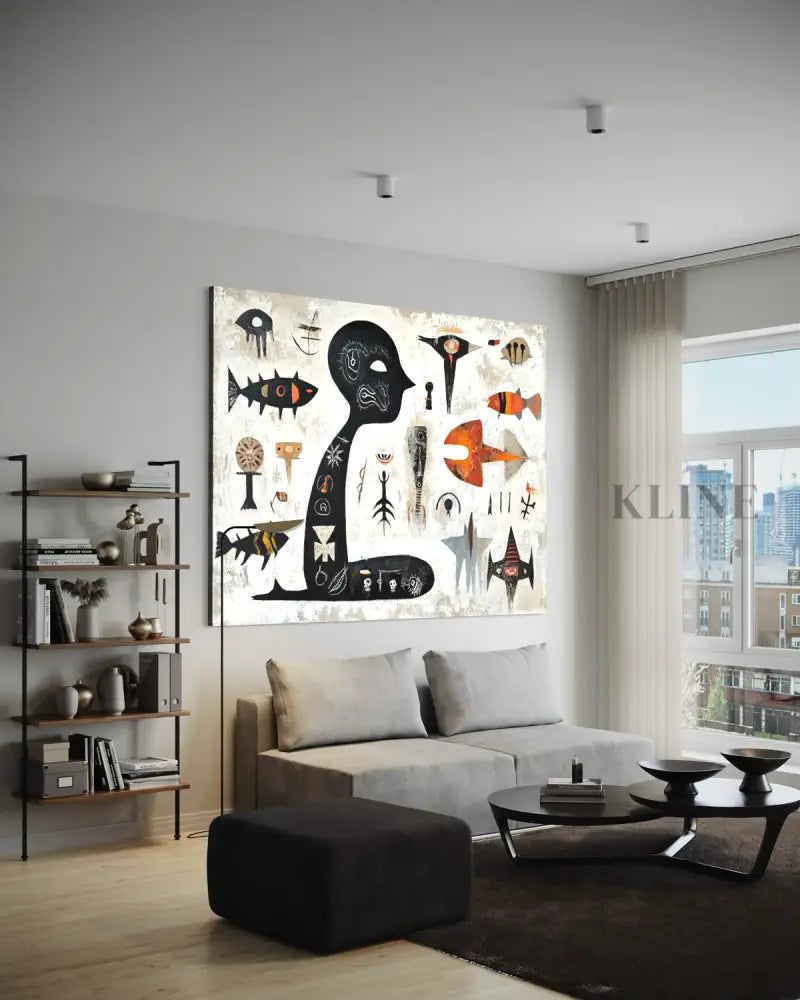 Ancient Sea Language - Hand Painting 