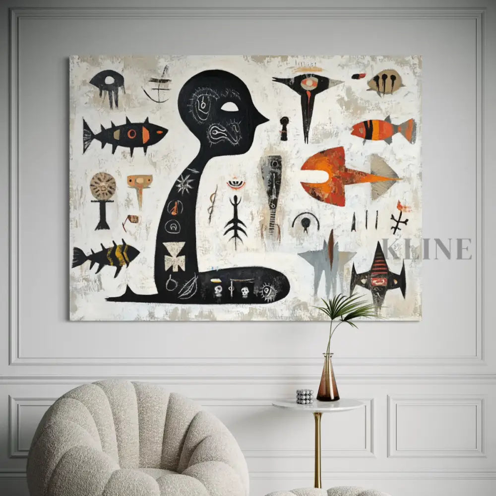 Ancient Sea Language - Hand Painting