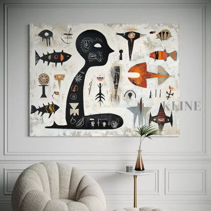 Ancient Sea Language - Hand Painting
